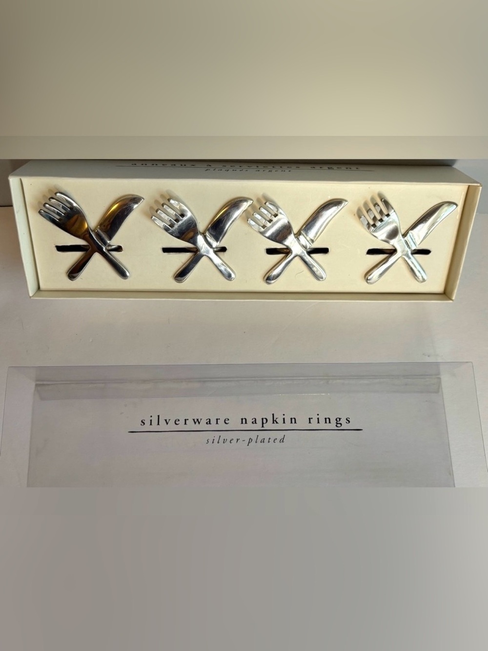 NAPKIN RINGS (PIER 1 FORK/KNIFE) (SET OF 4)